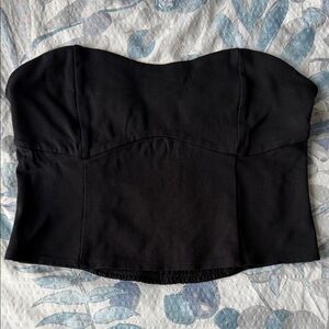 a new day Black Strapless Top